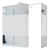 Leroy Merlin Box doccia walk-in Wens, vetro serigrafato 6 mm, H 200 cm, profilo bianco
