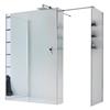 Leroy Merlin Box doccia walk-in Wens, vetro 6 mm, H 200 cm, profilo cromo