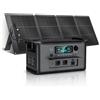 CTOLITY AP1000 Generatore Solare con Pannello Solare 200W, Centrale Elettrica Portatile 1800W, 1024Wh LiFePO4 con Uscita AC, Centrale elettrica portatile per Outdoor, Campeggio in Camper Backup