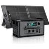 CTOLITY AP1000 Generatore Solare con Pannello Solare 100W | Centrale Elettrica Portatile 1800W, 1024Wh LiFePO4, Centrale elettrica portatile per Outdoor, Campeggio in Camper Backup