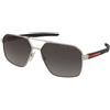 Prada Linea Rossa PS 55WS 1BC06G | Occhiali da Sole Graduati o Non Graduati | Prova Online | Plastica | Quadrati | Argento | Adrialenti