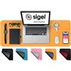 SIGEL Sottomano 80 x 30 cm | SA601, vegano, pelle PU, double face, giallo/grigio