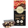 Venchi - Tavoletta Nocciolata Fondente 70% con Cacao Sud America e Nocciole Piemonte I.G.P., 100g - Senza Glutine