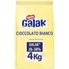 NESTLE PROFESSIONAL GALAK PROFESSIONALE Cubetti di Cioccolato Bianco Sacco 4kg | Cubetti di cioccolato bianco per decorazioni e lavorazioni professionali.
