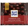 Ritter Sport Fondente Nocciole Intere, Cioccolato Fondente, 100 g | Con Nocciole Intere, cacao 100% certificato sostenibile