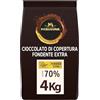 PERUGINA PROFESSIONALE Cubetti Cioccolato Fondente Extra Luisa 70%, Sacco 4kg
