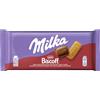 Milka Lotus Biscoff Tavoletta di Cioccolato al Latte con Inclusioni di Biscotto Biscoff. Con Latte 100% Alpino. Tavoletta 90 g