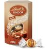 Lindt LINDOR Cornet Tiramisù, Confezione di praline di cioccolato Lindt al gusto Tiramisù, Praline LINDOR con guscio croccante e ripieno d'irresistibile scioglievolezza, Formato 200g