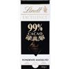 Lindt Excellence Tavoletta di Cioccolato Fondente 99% Cacao, Formato 50g