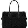 TWINSET - Borsa Tote in Tessuto Effetto Teddy