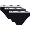 Emporio Armani - Pack 3 Slip Stretch in Cotone con Logo