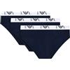 Emporio Armani - Slip stretch in cotone pack da 3 con logo