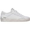 Crime London Distressed White - Sneaker Donna in Pelle Made in Italy