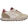 SUN68 - Sneaker Ally in suede e tessuto effetto teddy