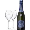 Guido Berlucchi Box Cuvée Imperiale Dosaggio Zero con 2 calici e cofanetto - Formato: 75 cl