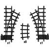 Lionel Ready-to-Play Inner Loop Track Set with 8 Curved Pieces, 1 Left Hand Switch, and 1 Right Hand Switch