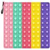jiuzcare Pop It Push Pop Bubble Fidget Toys Antistress Sensory Silicone Toy Moltiplicazione Multicolor Educativo per la Matematica Rilassante Popit Adulti e Bambini, Macaron