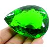 BMR Jewels Agrati Certificato Naturale Brasiliano 1000 KT Taglio a Pera Best Verde Topazio
