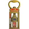 Bells Box Calamita da frigorifero in metallo, souvenir di Londra, con bandiera inglese inglese e apribottiglie (1, apribottiglie per cabina telefonica verde)