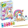Crayola - modella & dipingi il tuo unicorno, argilla modellabile autoindurente, con tempere e accessori per decorare, attività creativa e regalo per bambini e bambine, da 5 anni