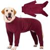 Cyponpy Goffratura Cane Cappotto in Pile con Gambe Full Body Cani Pigiama Maglione Vestiti Invernali Caldi per Cani di Taglia Media Grande Elastico Pullover Maglione Manica Lunga Cane Giacca in Pile