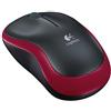Logitech Wireless Mouse M185 - NERO/RED - 2.4Ghz, ricevitore Nano Incluso, Plug and Play - 910-002237 - 910-002237