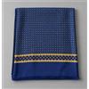Amirante Antica Sartoria Napoletana Sciarpa uomo in pura lana e seta blu con fantasia geometrica