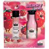 AQUOLINA Berry Land Fragolina di Bosco 2 pz Parfumo Capelli Spray 100 ml + Bagno Doccia 250 ml Cofanetto