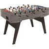Garlando Calcio Balilla CHAMPION rovere grigio aste uscenti gambe pieghevoli CHAMPGRUCVL