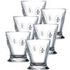 La Rochère - Set di 6 bicchieri da 260 ml, motivo: Fleur De LYS