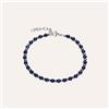 Stroili Bracciale Acciaio Lapislazzuli 19+3cm