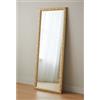 MO.WA Specchio da Parete o appoggio Oro Cornice in Legno Barocco cm. 55x145 da Appendere Verticale e Orizzontale Fatto a Mano. Made in Italy.