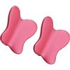 HAMPPLIES Manopole per Cassetti Cameretta Bambini 2 Pezzi Maniglia Rosa Farfalla in Lega di Zinco Resistente Vite 22mm per Armadio e Cassetto Design Creativo