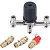 ORAZIO Pressostato Compressore D'aria Doppio Tubo Di Uscita Compressore D'aria Interruttore Valvola Regolatore Di Pressione Parte Con Staffa SP24118001