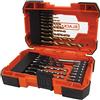 BLACK+DECKER A7235-XJ Set per Forare ed Avvitare, 0 V, Arancione, 27 Pezzi, Set di 27