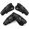 QKEPCY 4 Pezzi Porta Occhiali Auto Clip Parasole Supporto Biglietti Multifunzione Organizzatore Veicolo(Grigio)