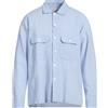 UNIVERSAL WORKS - Camicia tinta unita - Celeste