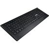 Nilox, Keyboard KT40W Wireless, Tastiera Wireless con Design Innovativo, Ricezione Wireless Fino a 10 m, con Piedini Pieghevoli per Regolare l'Inclinazione, Compatibilità Universale, Nero