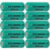 vhbw 10x cella per batteria sostituisce 2/3AAA per batterie - 400 mAh, 1,2 V, NiMH