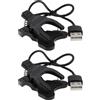 Briny River 2 pz 2 pin 4 mm Smart Watch USB caricatore clip per Smart Watch braccialetti caricabatterie e adattatori di alimentazione