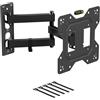 D-Line Supporto de Parete per TV da 23-50 Pollici, Full Motion, VESA 100x100 mm - 200x200 mm, supporta un peso di fino a 30 kg