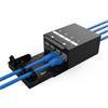 DIGITUS Scatola di Punto di Consolidamento - per Quattro Moduli Keystone e Cavi di Rete - Gestore di Cavi Intelligente - Grado di Protezione IP20 - Montaggio a Muro e Soffitto - Nero