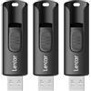Lexar Confezione da 3 unità flash da 64 GB A30E USB 3.2 Gen 1, unità USB fino a 100 MB/s, espansione di archiviazione e backup per sistemi PC e Mac