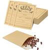 REEKNOKOL 50 Buste Piccole Marroni, Buste Autoadesive in Carta Kraft per Salari, Semi, Monete, Perline o Francobolli (8x10cm/3,15x3,94 pollici)