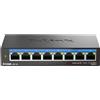 D-Link DMS-108 (8 porte), Switch di rete, Nero