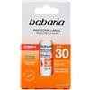 Babaria Burrocacao Protezione Solare SPF30 Labbra Aloe Vera | Stick labbra protezione solare, idrata e ripara. Con Vitamina E antiossidante, resistente all'acqua, 4,8 g.