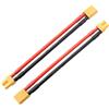 Lyeteung 2 Pezzi XT30 Cavo di Prolunga, XT30 Maschio a Femmina Battery Connettore con Cavo di Silicone 100mm 14 AWG, per Batteria Lipo, Giallo