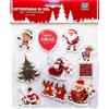 Wisdom Stickers Gel adesivo di Natale per finestre con personaggi natalizi Wisdom