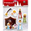 Wisdom Stickers Gel adesivo di Natale per finestre con personaggi del presepe Wisdom