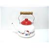 Sanrio Bollitore smaltato Sanrio Hello Kitty 1,6 L teiera manico legno nuovo...